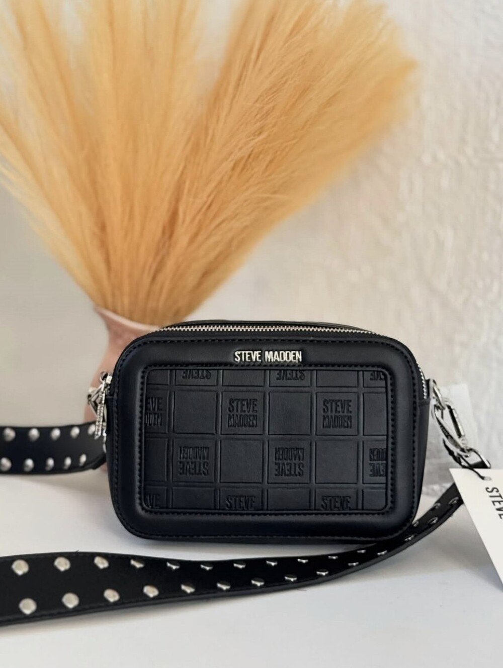 Steve Madden Black Crossbody Camera Bag